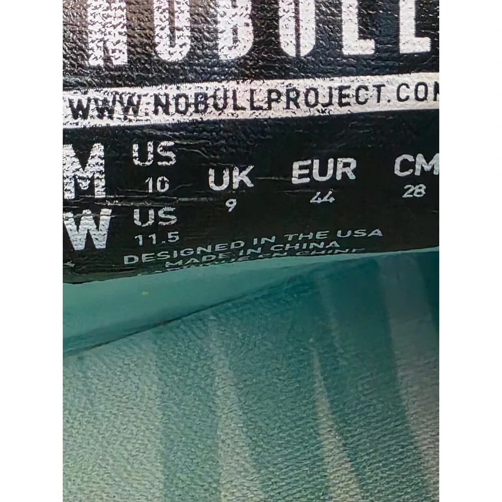 NOBULL Trainer Mint Green White Striped SuperFabric Men Size 10 Training Shoes‎